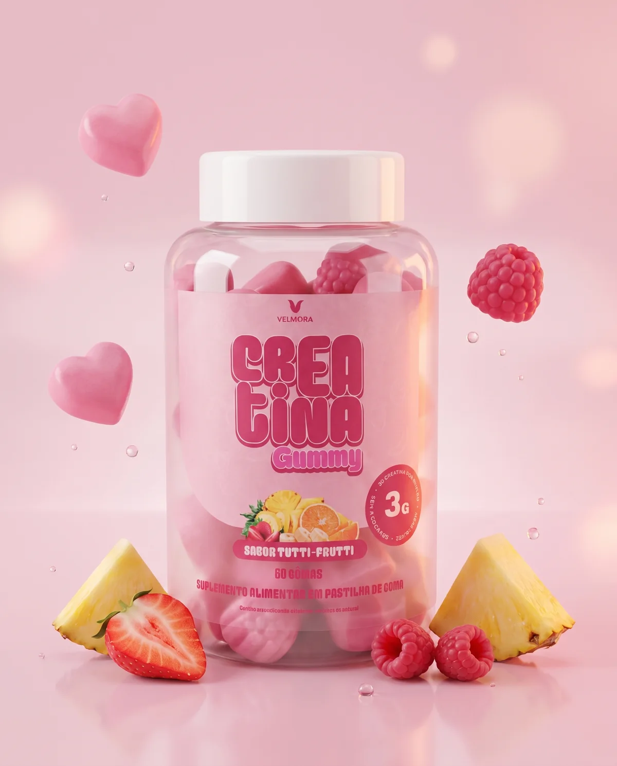 Kit Crea Gummy de 1 mês: 1 pote com 60 gomas
